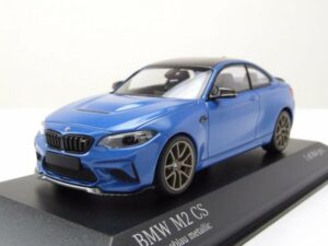 Minichamps Modellauto BMW M2 CS 2020 blau goldene Felgen Modellauto 1:43 Minichamps