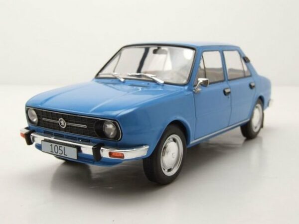 Whitebox Modellauto Skoda 105 L 1976 blau Modellauto 1:24 Whitebox