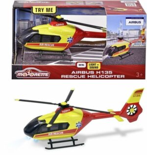 majORETTE Modellflugzeug Majorette Retttungs-Helikopter Airbus H135 - Spielzeug Hubschrauber