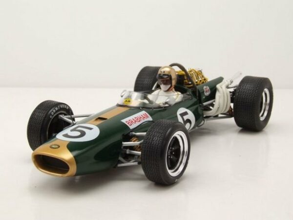 MCG Modellauto Brabham BT20 Formel 1 GP Mexico 1966 #5 grün J.Brabham Modellauto
