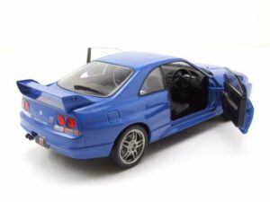 Whitebox Modellauto Nissan Skyline GT-R R33 RHD 1997 blau Modellauto 1:24 Whitebox