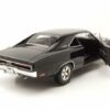GREENLIGHT collectibles Modellauto Dodge Charger 1970 schwarz mit Blown Engine Modellauto 1:18 Greenlight