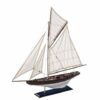 Aubaho Modellboot Modellschiff Segelschiff Segelyacht Yacht Holz Schiff Maritim kein Bausatz