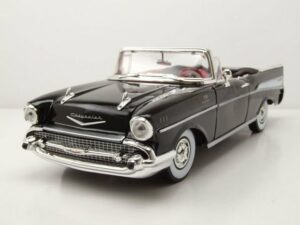 Motormax Modellauto Chevrolet Bel Air Convertible 1957 schwarz James Bond 007 Dr. No Model