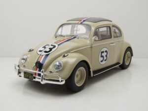 Schuco Modellauto VW Käfer Rallye #53 beige Modellauto 1:12 Schuco