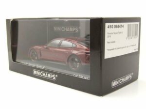 Minichamps Modellauto Porsche Taycan Turbo S 2020 rot metallic Modellauto 1:43 Minichamps