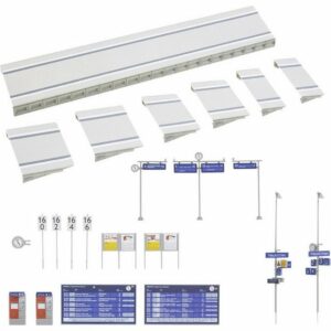 Faller Modelleisenbahn-Set H0 Moderner Bahnsteig für C-Gleis