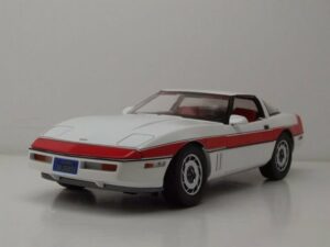 GREENLIGHT collectibles Modellauto Chevrolet Corvette C4 1984 weiß rot A-Team Modellauto 1:18 Greenlight