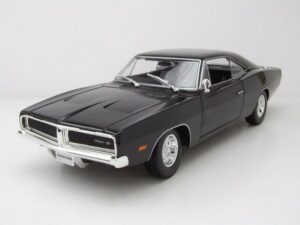 Maisto® Modellauto Dodge Charger R/T 1969 schwarz Modellauto 1:18 Maisto