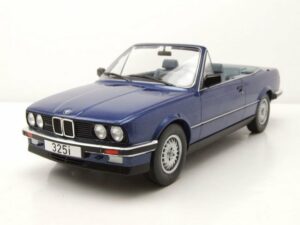 MCG Modellauto BMW 325i Cabrio E30 1985 blau metallic Modellauto 1:18 MCG