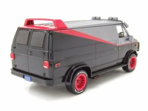 GREENLIGHT collectibles Modellauto GMC Vandura A-Team Van 1983 TV-Serienmodell grau schwarz Modellauto