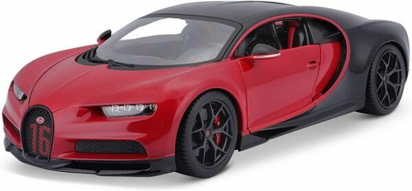 Bburago Modellauto Bugatti Chiron Sport (schwarz-rot)