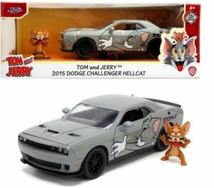 JADA Modellauto Modellauto Tom & Jerry 2015 Dodge Challenger mit Figur 1:24 253255047