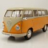 Welly Modellauto VW T1 Bus Fensterbus 1963 gelb beige Modellauto 1:18 Welly