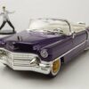 JADA Modellauto Cadillac Eldorado 1956 lila mit Figur Elvis Presley Modellauto 1:24