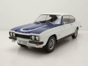 MCG Modellauto Ford Capri MK1 RS 2600 1973 weiß blau Modellauto 1:18 MCG