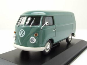 Maxichamps Modellauto VW T1 Bus Kastenwagen 1963 türkis Modellauto 1:43 Maxichamps