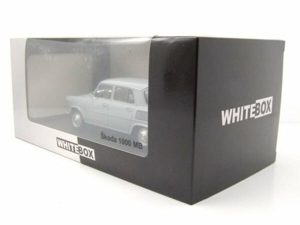 Whitebox Modellauto Skoda 1000 MB 1965 grau Modellauto 1:24 Whitebox