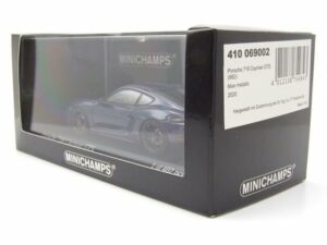 Minichamps Modellauto Porsche 718 Cayman 982 GTS 2020 blau metallic Modellauto 1:43 Minicham