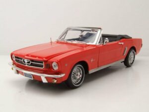 Motormax Modellauto Ford Mustang Cabrio 1964 1/2 orange Modellauto 1:18 Motormax