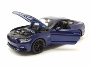 Maisto® Modellauto Ford Mustang GT 2015 blau metallic Modellauto 1:24 Maisto