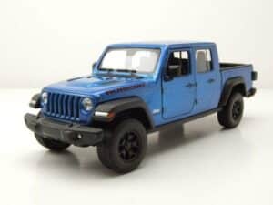 Welly Modellauto Jeep Gladiator Rubicon Pick Up 2019 blau Modellauto 1:24 Welly