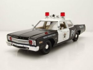 GREENLIGHT collectibles Modellauto Dodge Monaco Mount Prospect Police 1974 schwarz weiß Modellauto 1:24