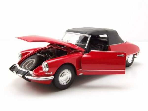 Welly Modellauto Citroen DS 19 Cabrio geschlossen rot Modellauto 1:24 Welly