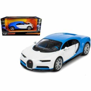 Maisto® Modellauto Bugatti Chiron (weiß-blau)