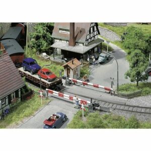 Faller Modelleisenbahn-Set H0 Beschrankter Bahnübergang