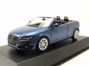 Maxichamps Modellauto Audi A3 Cabrio 2007 dunkelblau metallic Modellauto 1:43 Maxichamps