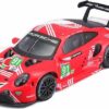 Bburago Modellauto Porsche 911 RSR LeMans '20 (rot)