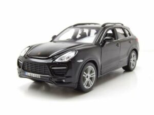 Bburago Modellauto Porsche Cayenne Turbo schwarz Modellauto 1:24 Bburago