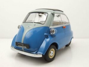 KK Scale Modellauto BMW 250 Isetta 1959 blau hellblau Modellauto 1:12 KK Scale