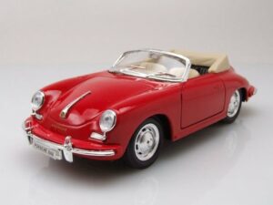 Welly Modellauto Porsche 356 B Cabrio 1958 rot Modellauto 1:24 Welly