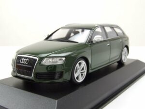 Maxichamps Modellauto Audi RS6 Avant Kombi 2007 grün metallic Modellauto 1:43 Maxichamps