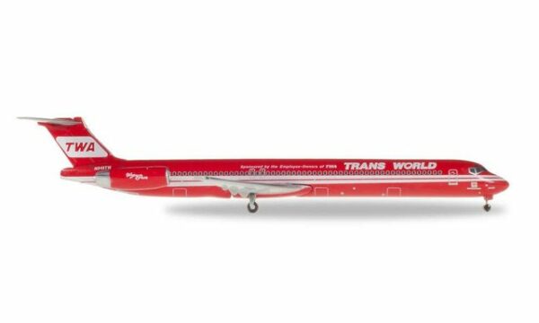 Herpa Modellflugzeug Herpa Wings 530323 TWA MD-83 WINGS OF PRIDE 1:500