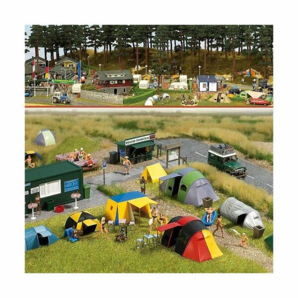 Busch Modelleisenbahn-Set Camping-Platz H0