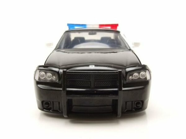 JADA Modellauto Dodge Charger Police 2006 weiß schwarz Fast & Furious Modellauto 1:24