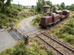 Modelleisenbahn Bahnübergang