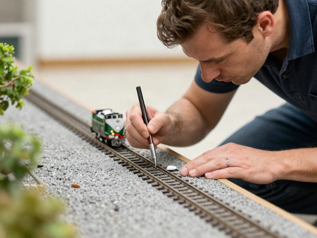 Modelleisenbahn Gehweg