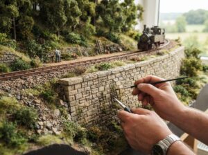 Modelleisenbahn Mauer selber bauen