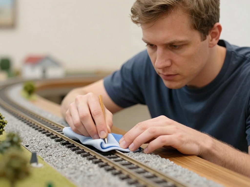 Modellbahn Gleise reinigen