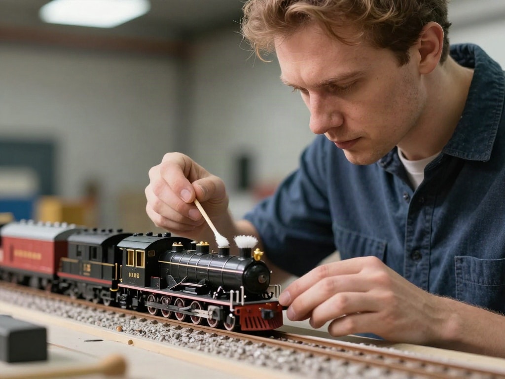 Modellbahn Lok reinigen