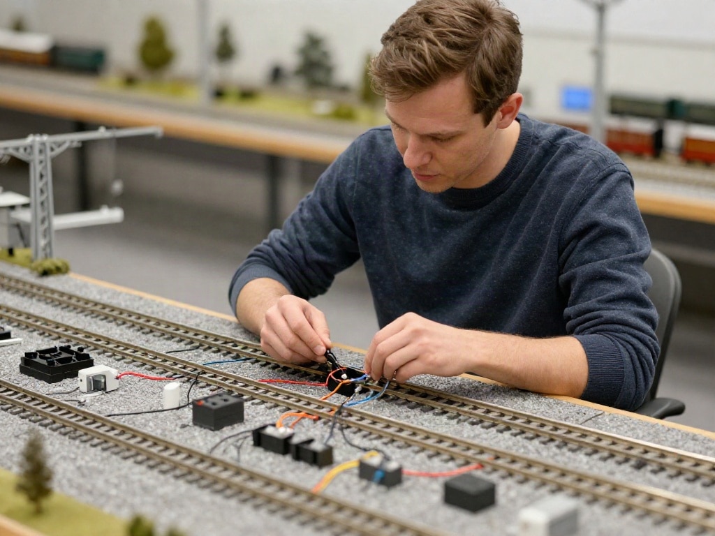Modelleisenbahn Verkabelung