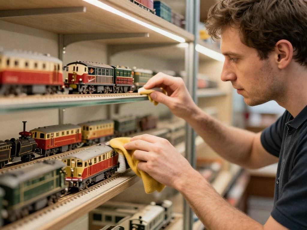 Modelleisenbahn Vitrine
