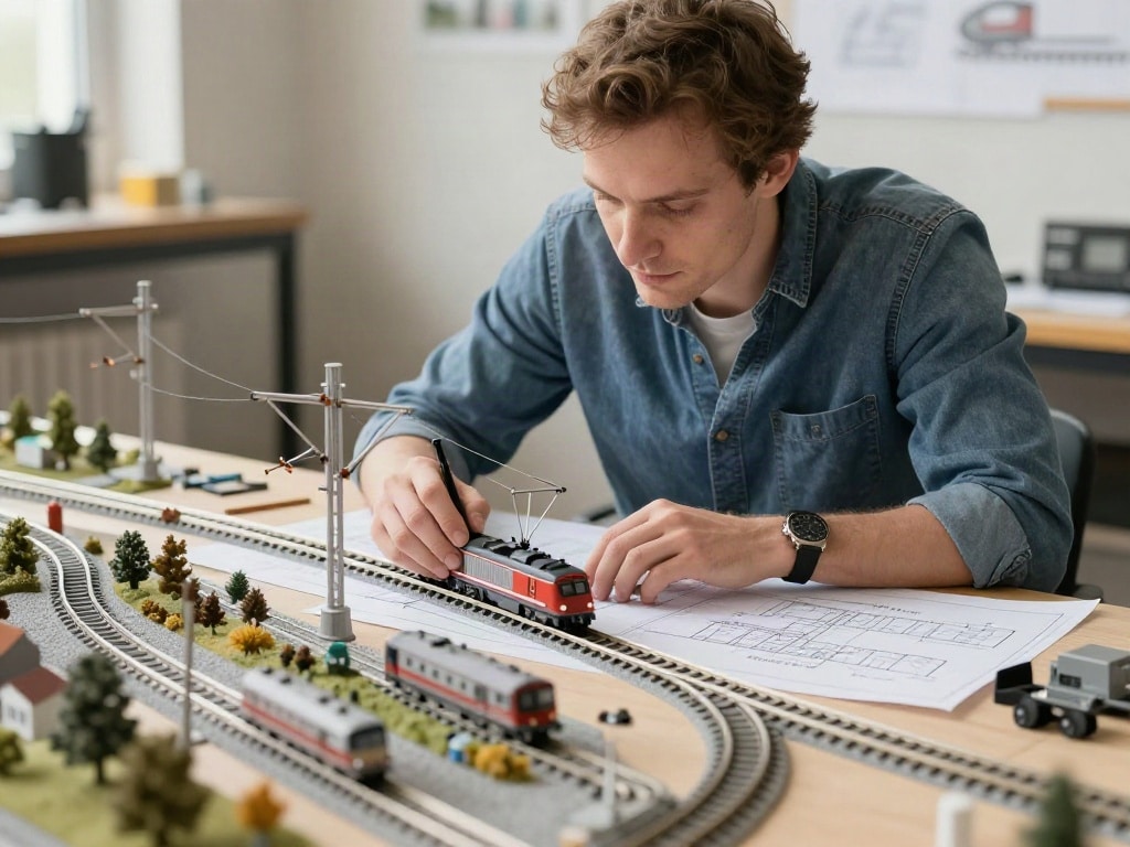 Modellbahn Oberleitung