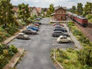 Modelleisenbahn Parkplatz
