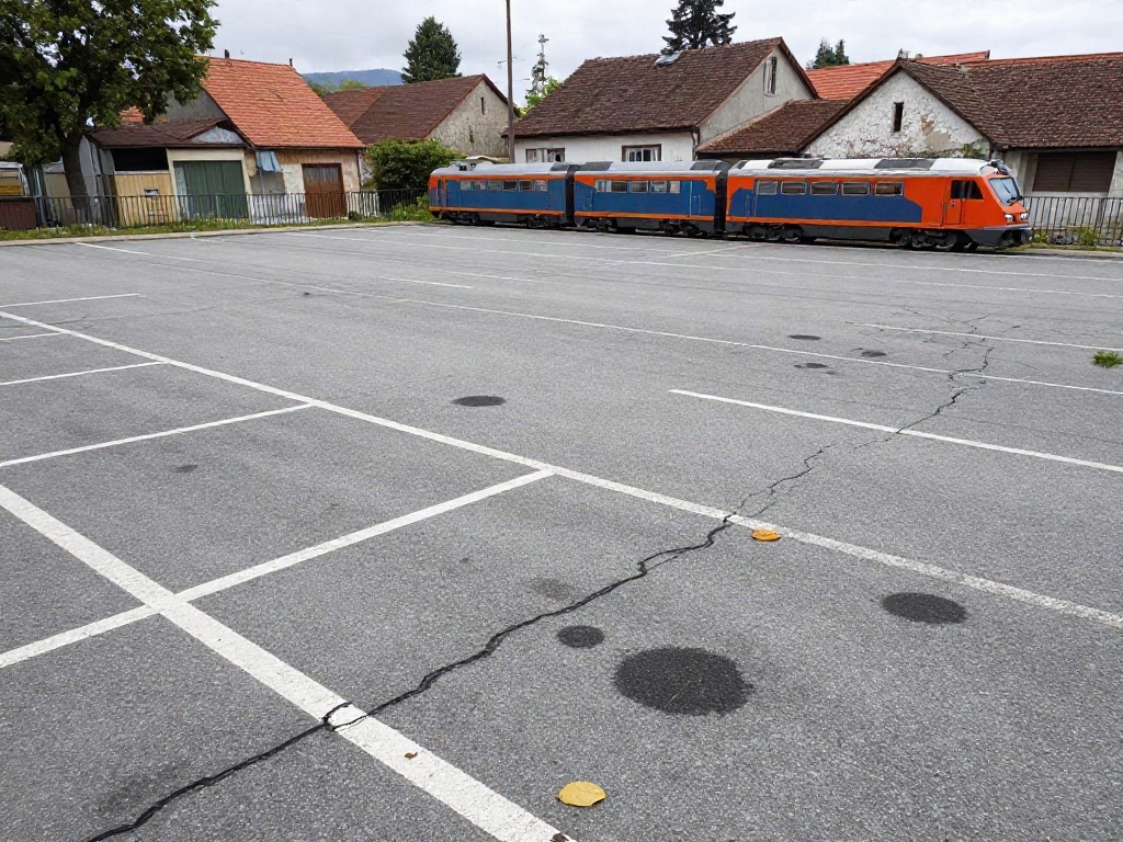 Modelleisenbahn Parkplatz