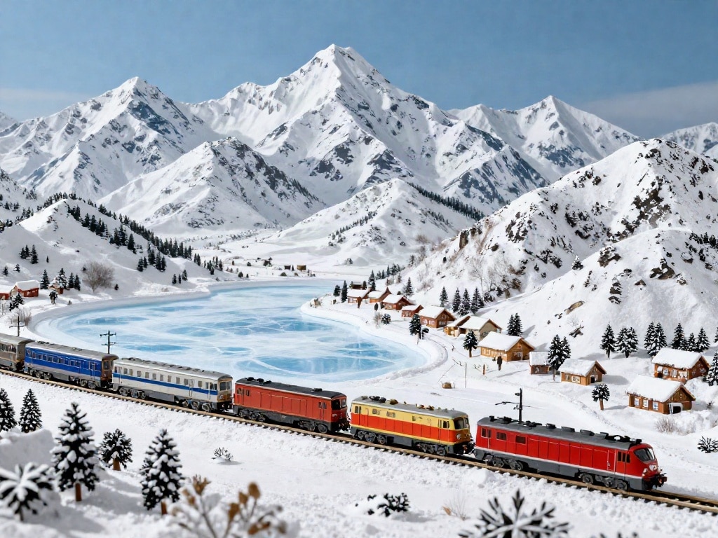 Modellbahn Winterlandschaft